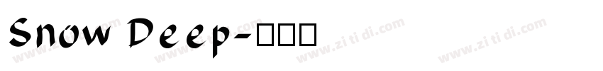 Snow Deep字体转换